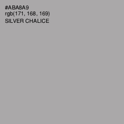#ABA8A9 - Silver Chalice Color Image